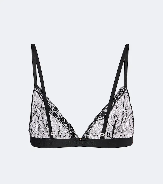 VLogo lace bralette