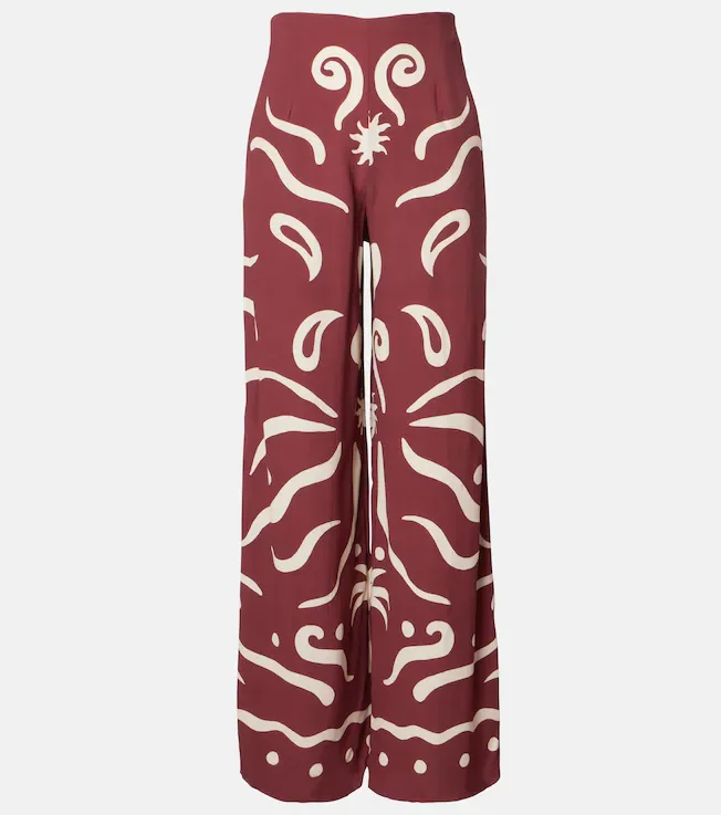 Toya printed wide-leg pants
