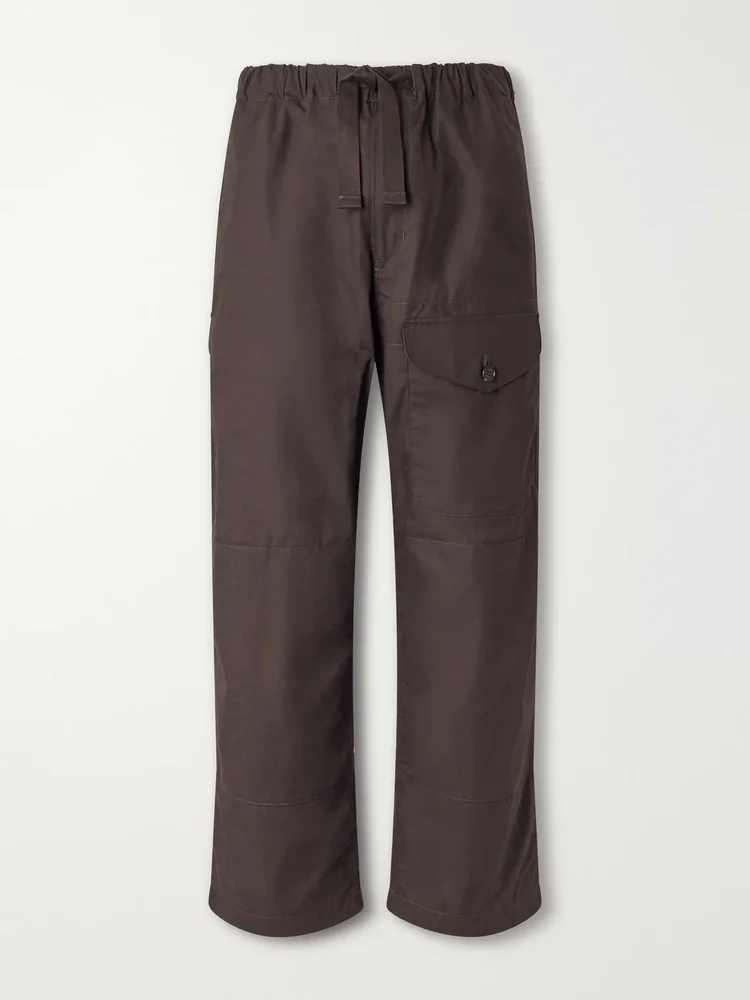 Wide-Leg Cotton Trousers