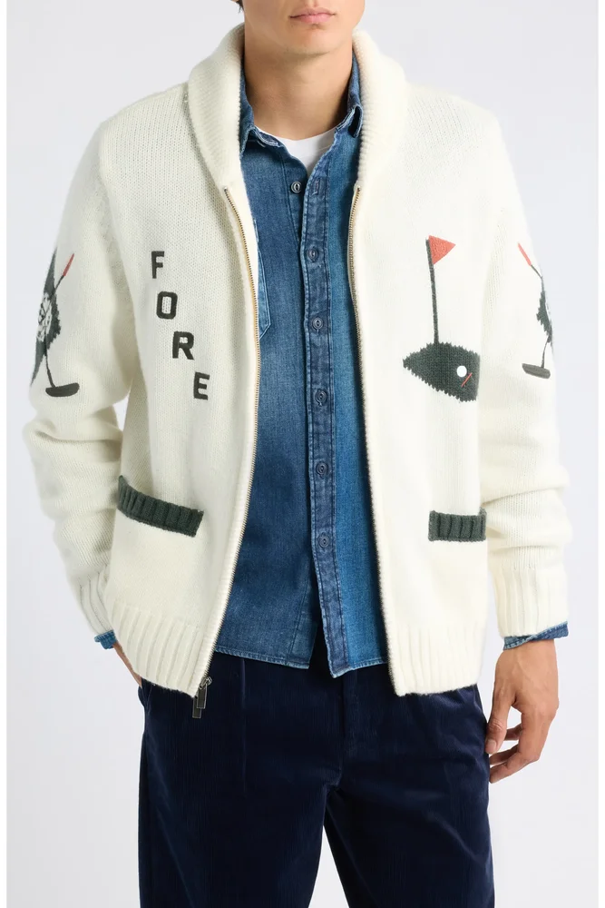 Lewis Golf Zip Cardigan