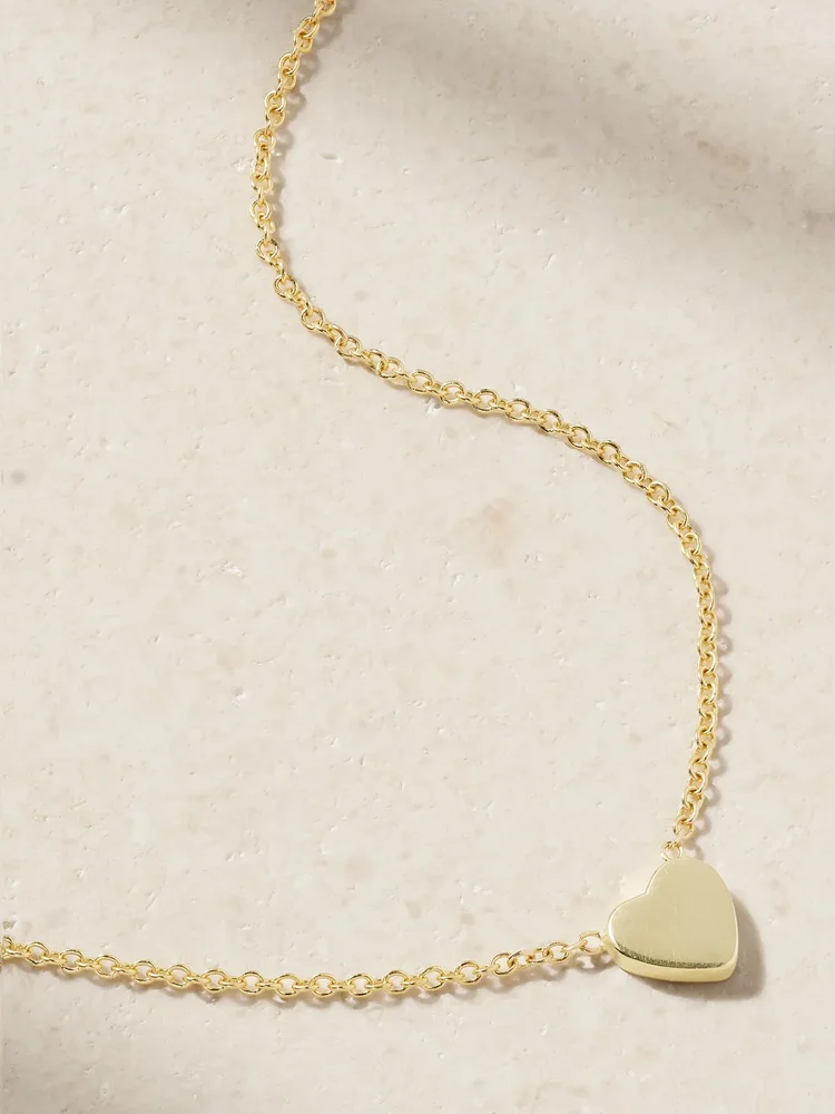Mini Heart 18-karat gold necklace