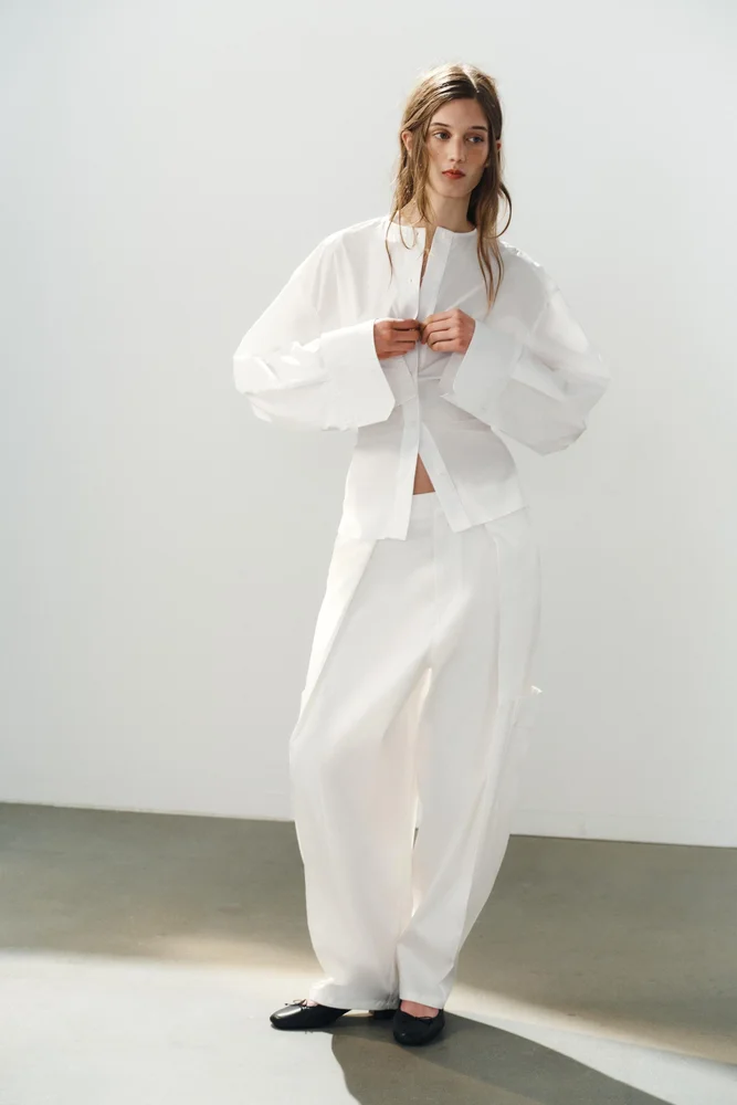 Satin Balloon Cargo Trousers