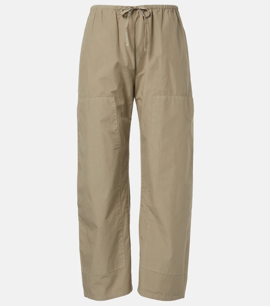 Kyoto cotton wide-leg pants