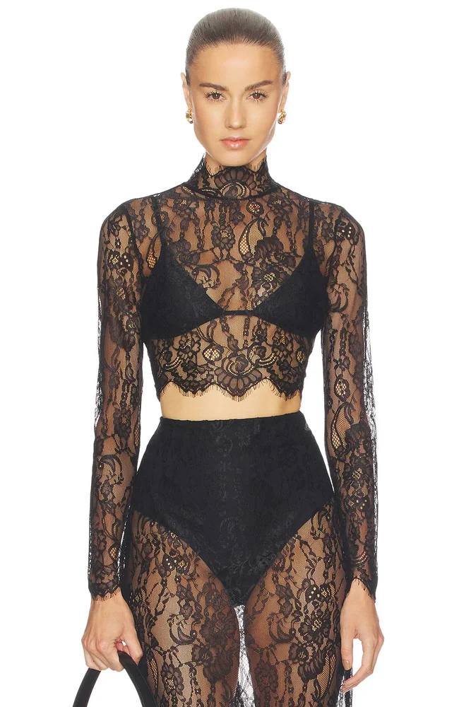 Henriette Lace Long Sleeve Top