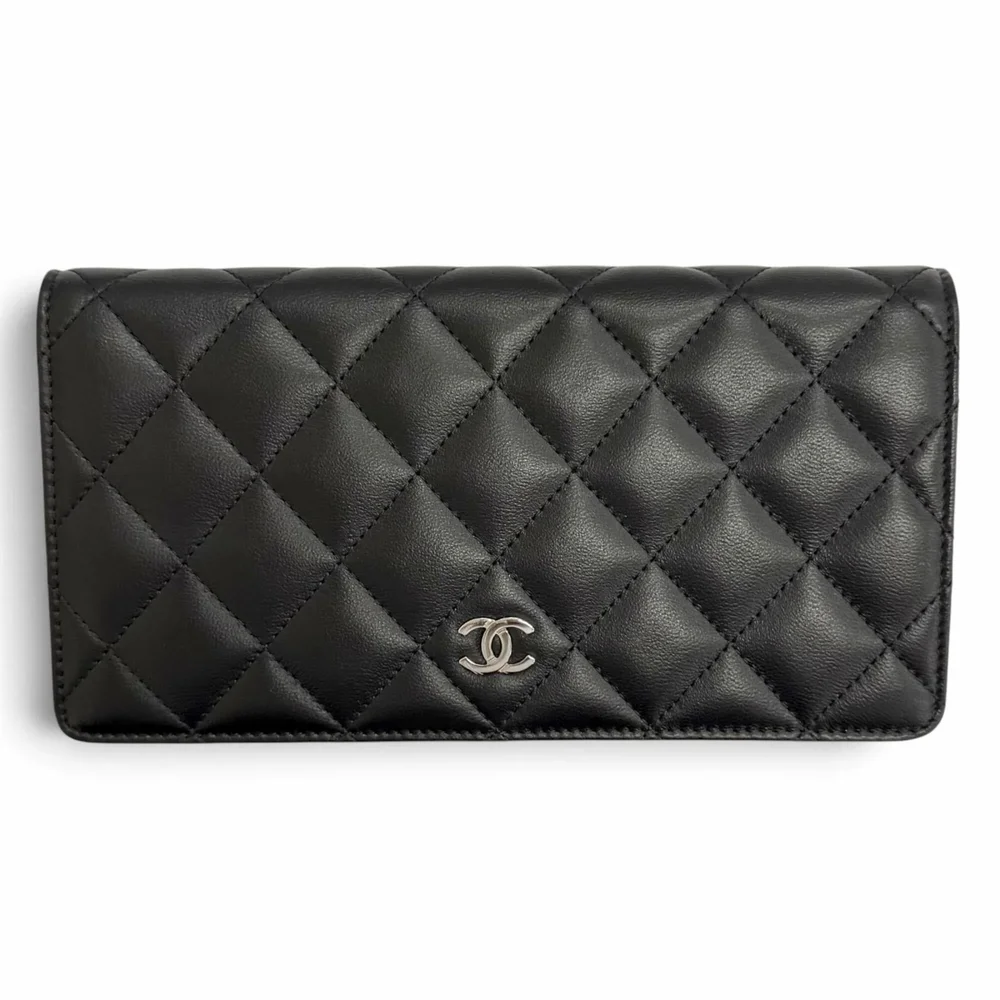 L-Yen Wallet Quilted Lambskin Long