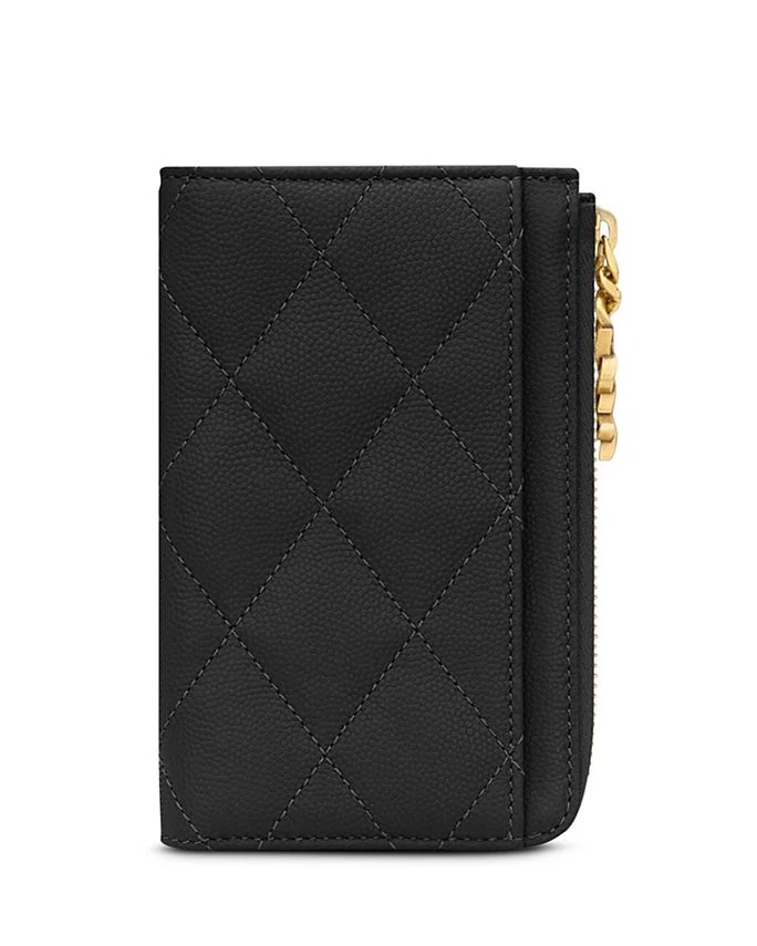 Cassandre Bijou Zip Card Case in Patent Leather