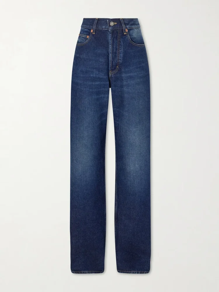 High-rise wide-leg jeans