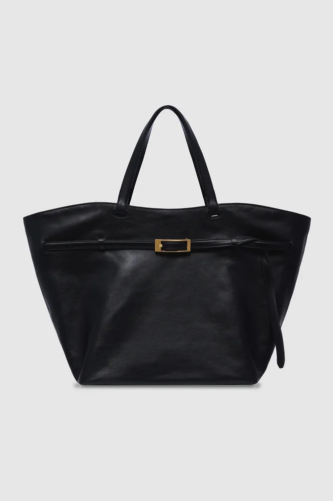 Elly Tote Small Grained Leather - Black