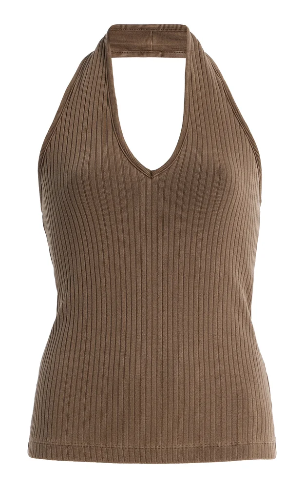 Thea Ribbed Halter Top