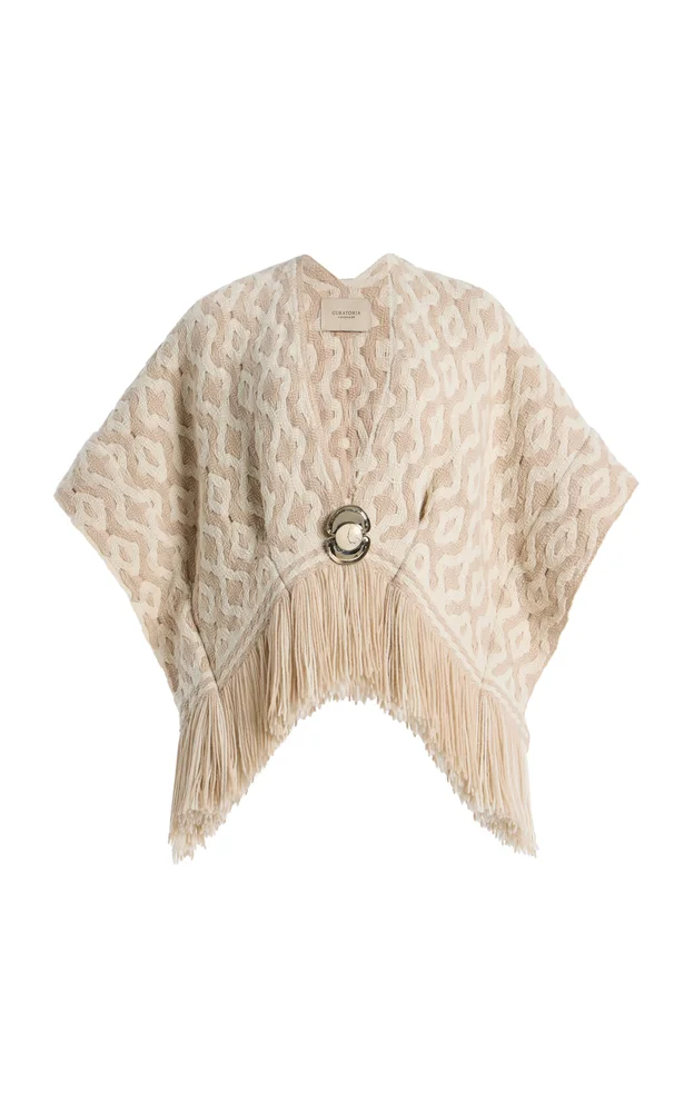 Exclusive Acacia Merino Wool Poncho