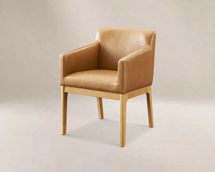 Elliot Leather Dining Arm Chair (set of 2)