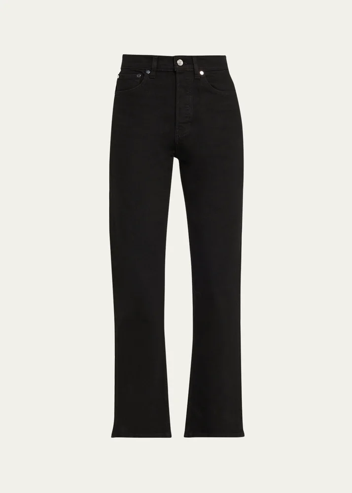 High-Rise Straight Jeans