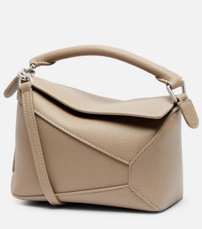 Puzzle Edge Mini leather top-handle bag