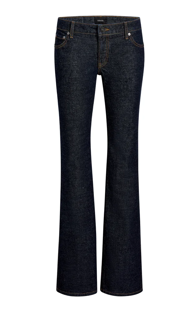 Conforti Stretch Low-Rise Flared Jeans