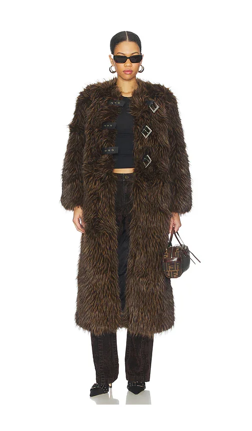 OS SHAWL COLLAR MAXI COAT