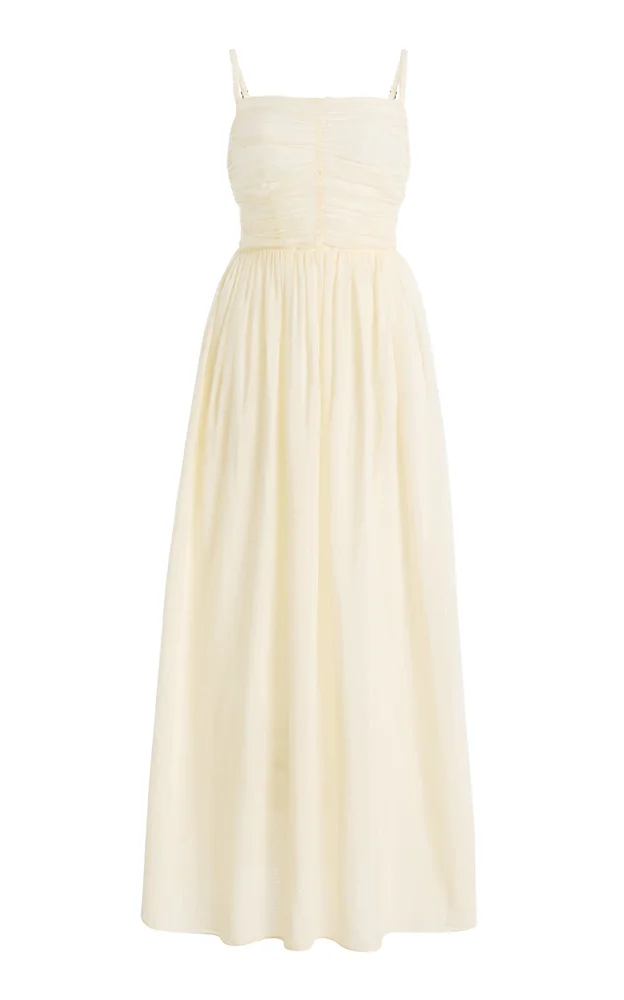 Claire Cotton-Silk Voile Dress