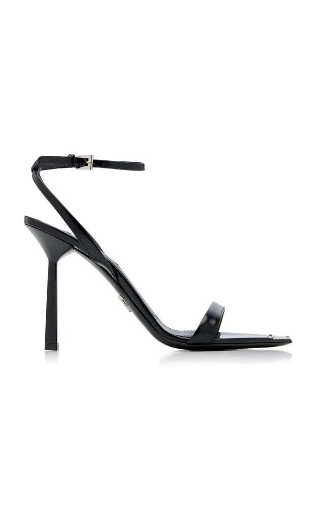 Logo-Detailed Leather Sandals
