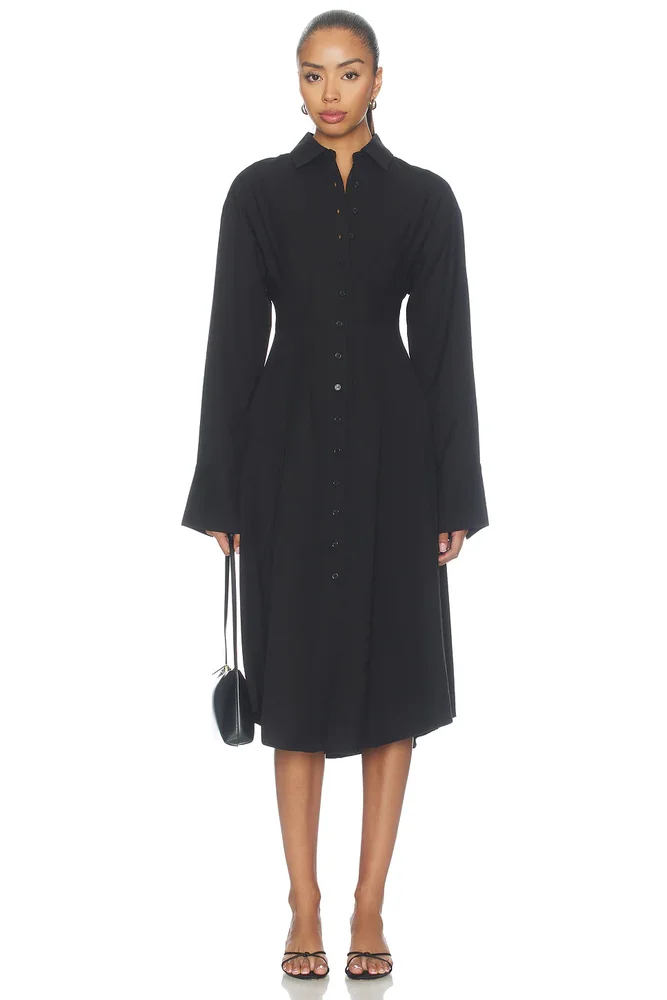 Charitie Button Up Midi Dress