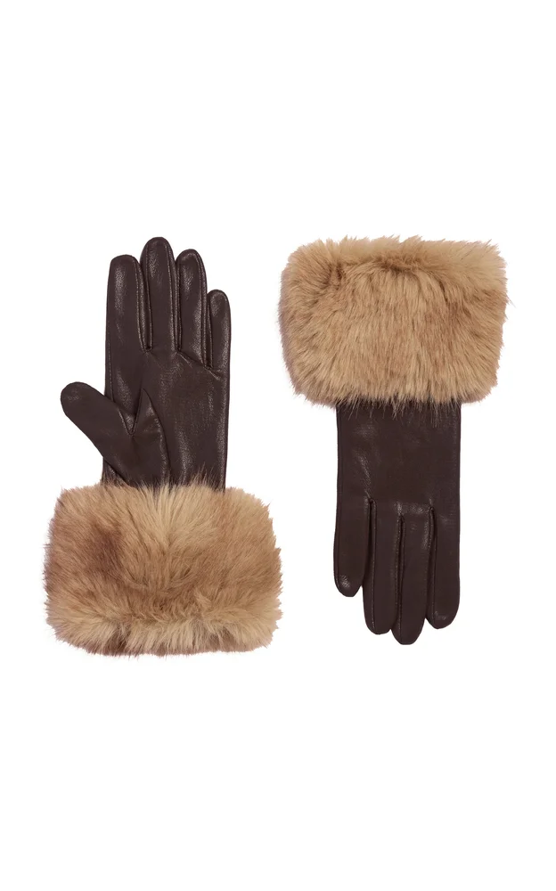 Betty Faux Mink Gloves