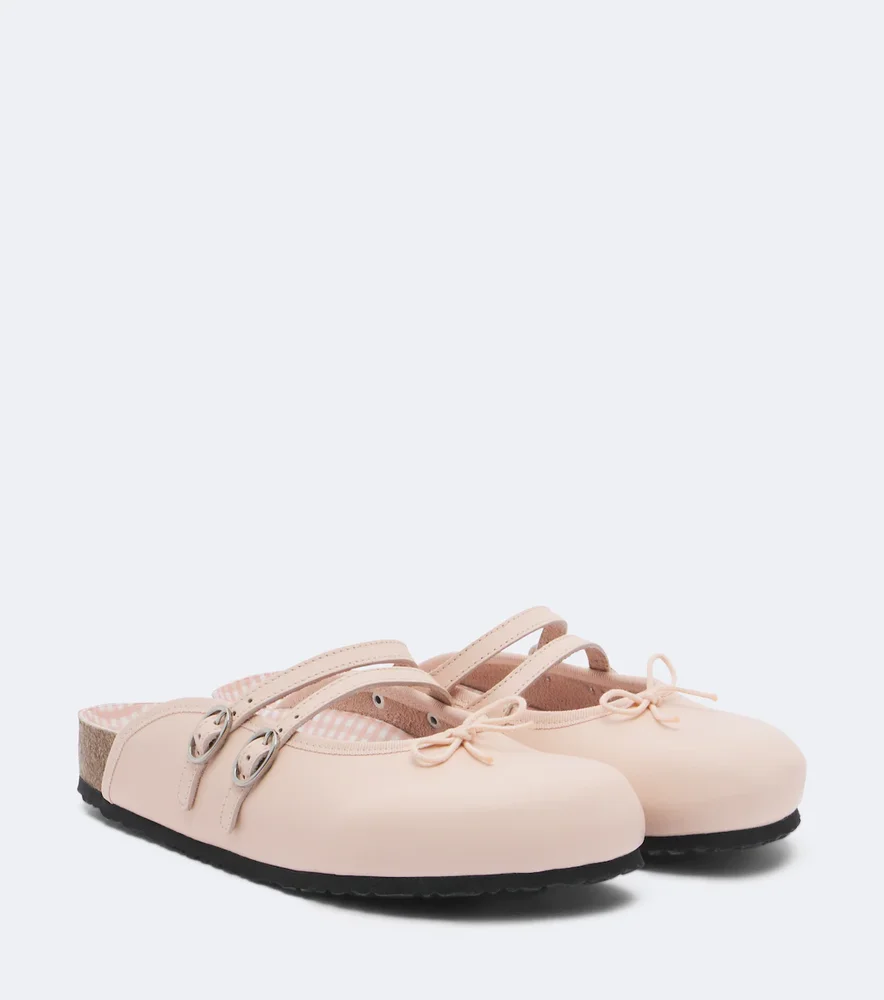 x Repetto Scala leather mules