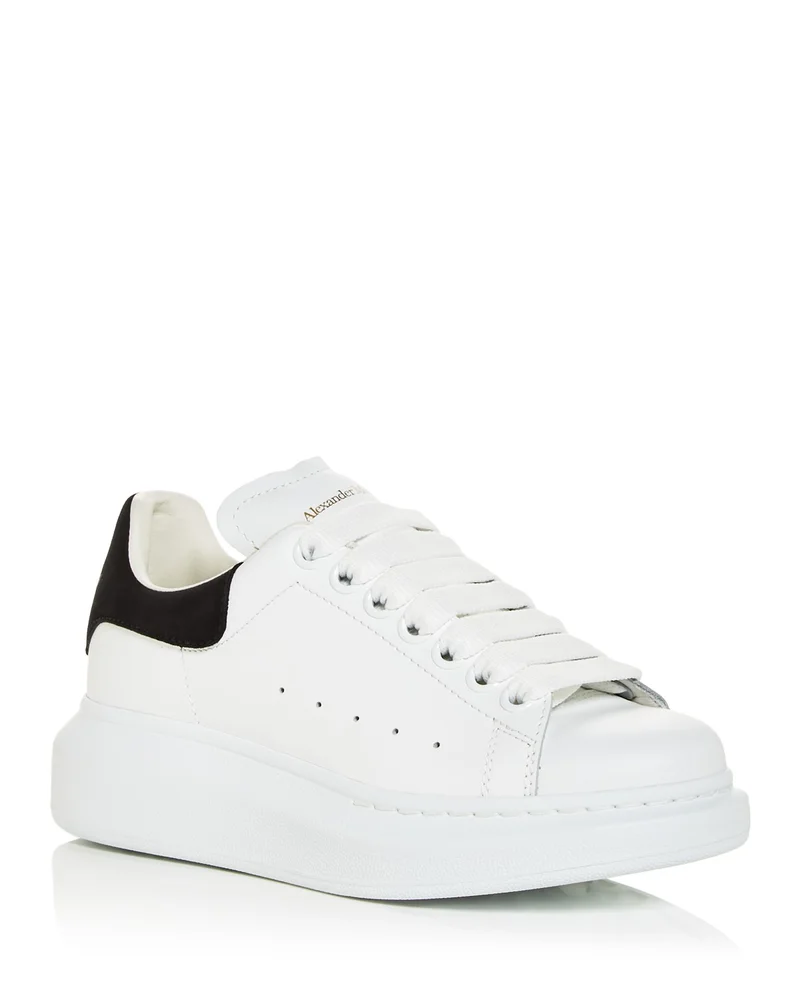 Oversized Suede Heel Detail Sneakers