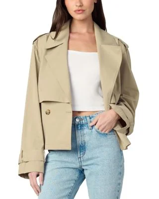 The Liz Cropped Trench Coat