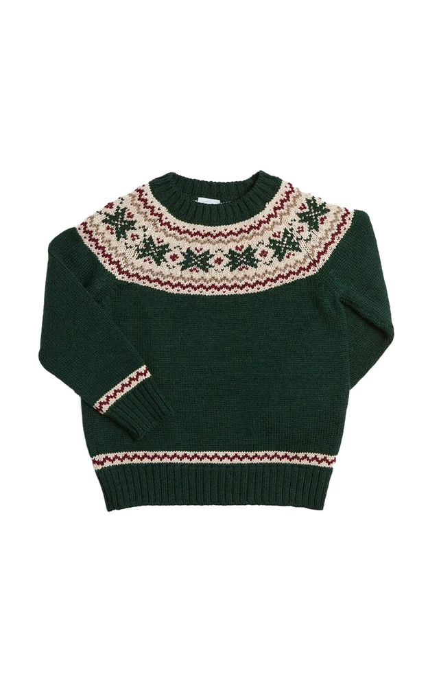Kids' Fair Isle Merino Wool Sweater