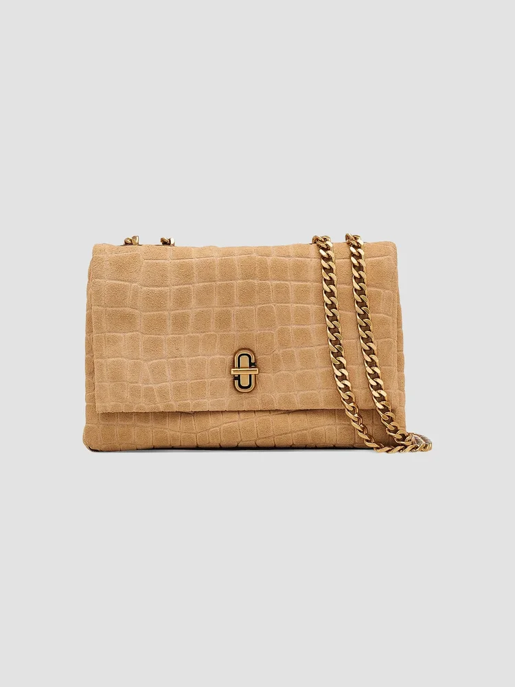 The Suede Croc Dual Convertible Shoulder Bag