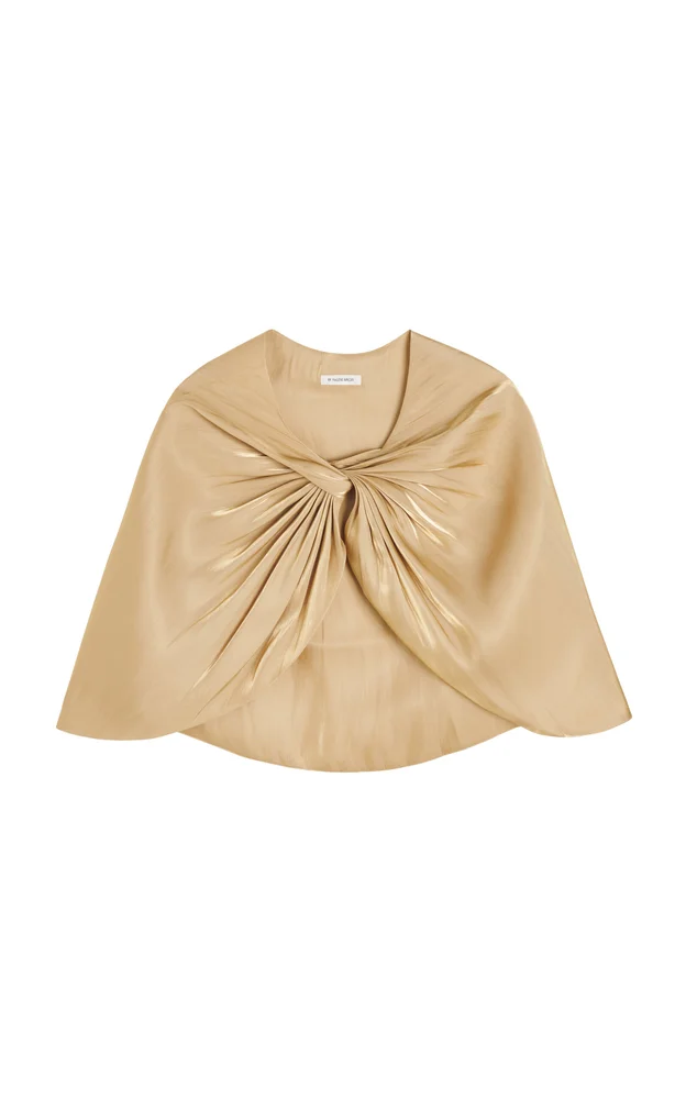 Pinlos Twisted Satin Cape