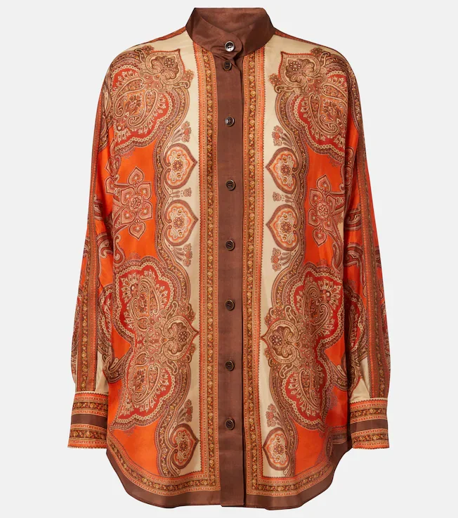 Mahon paisley silk shirt
