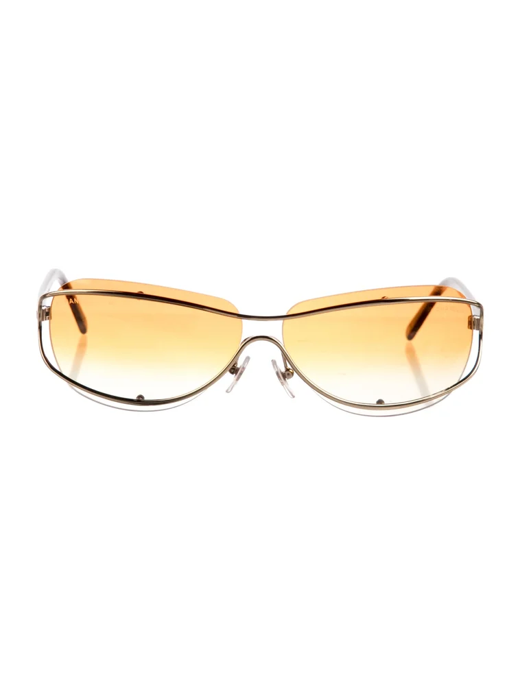 Interlocking CC Logo Shield Sunglasses
