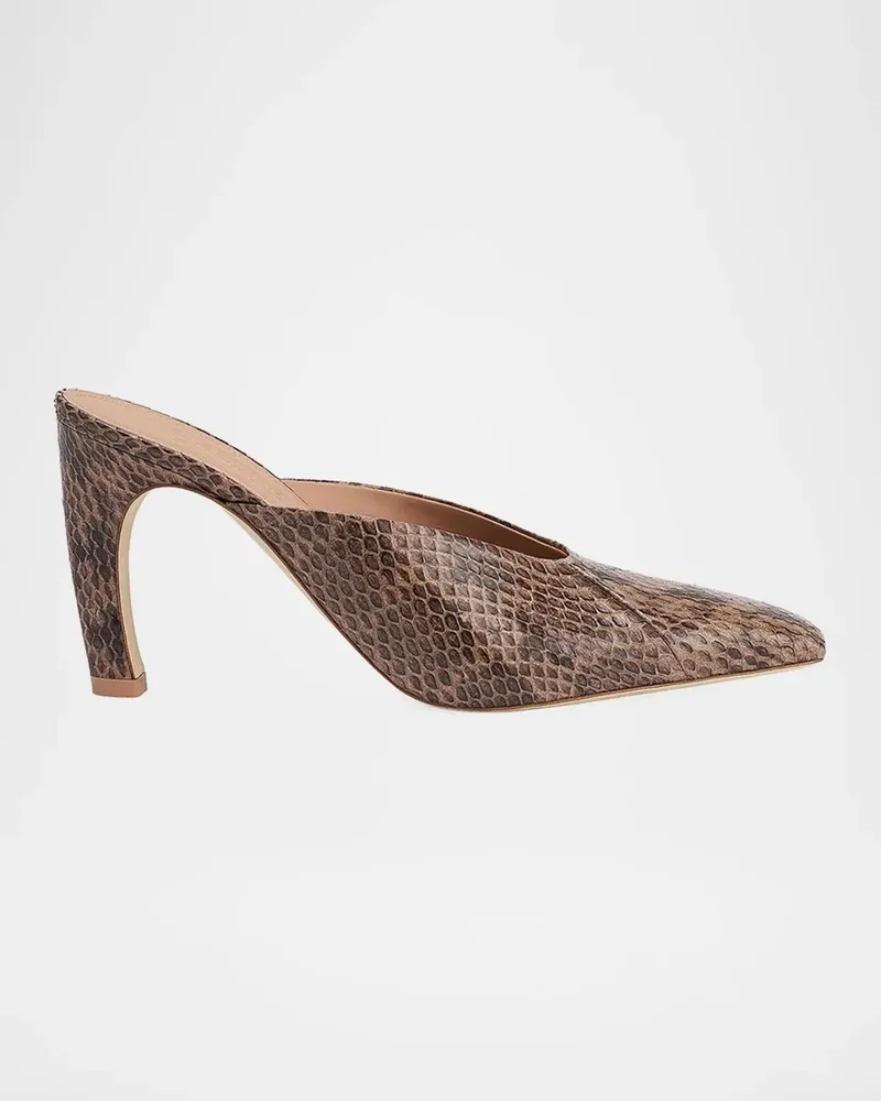 Rowe 90MM Snakeskin Mules