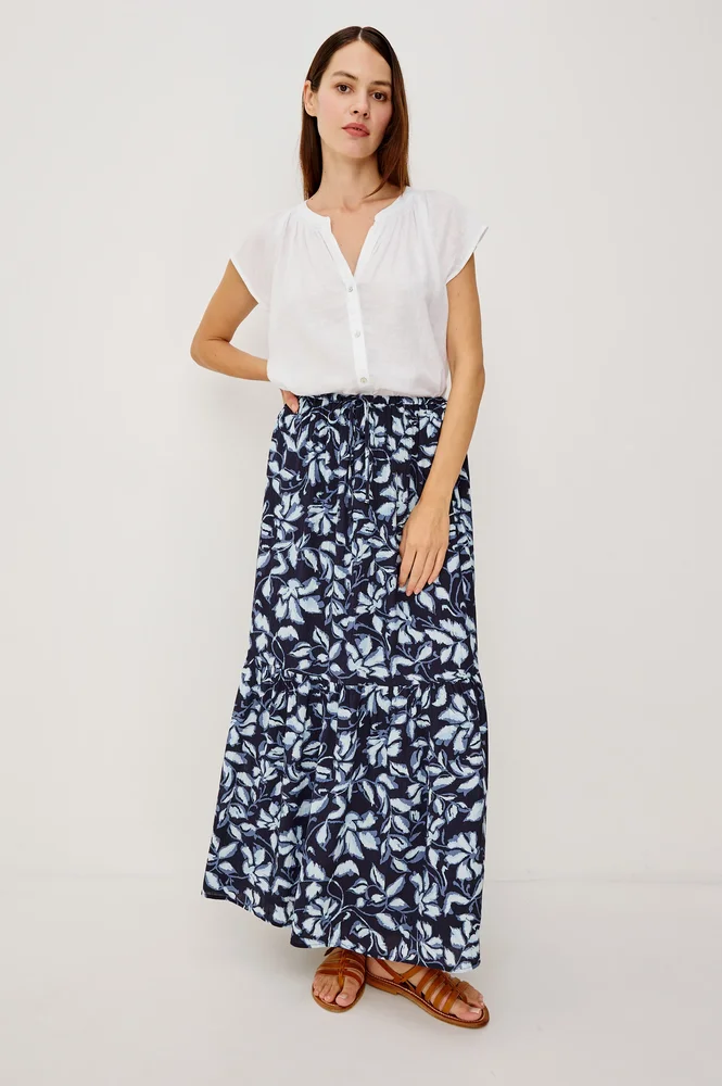 Marulo Skirt, Navy Jasmine