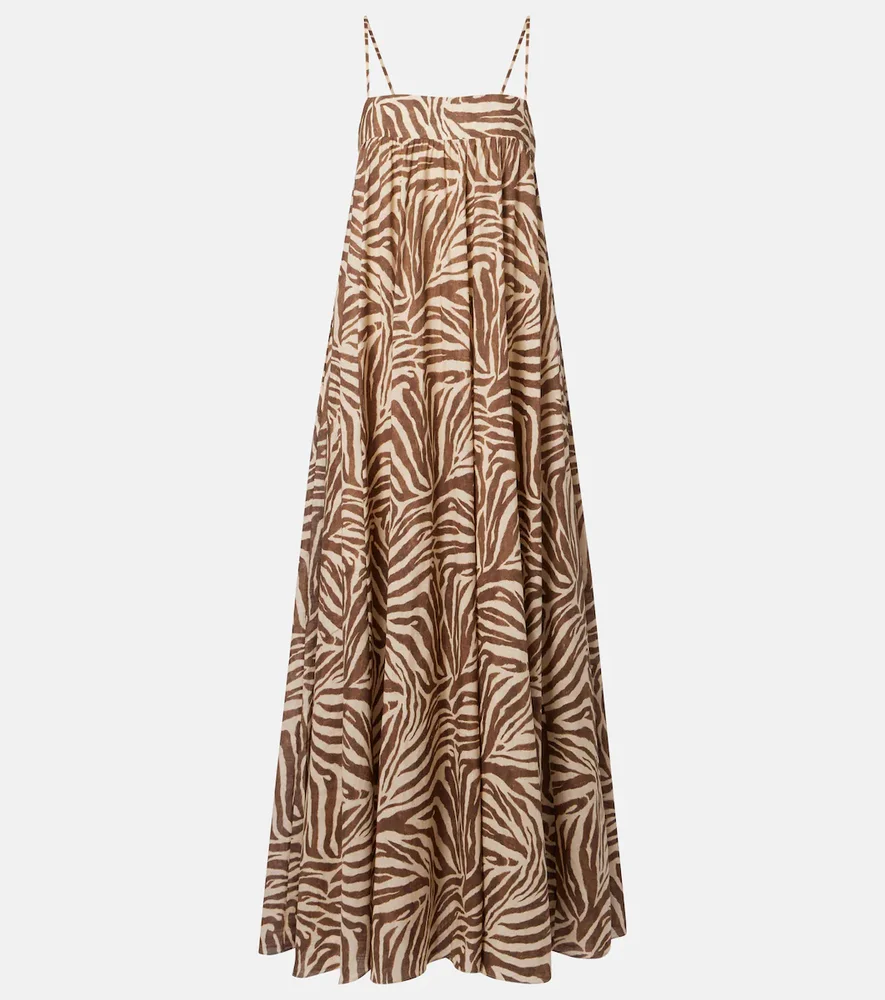 Wanderlust printed cotton maxi dress