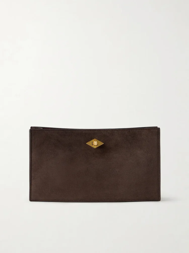 Ease suede clutch