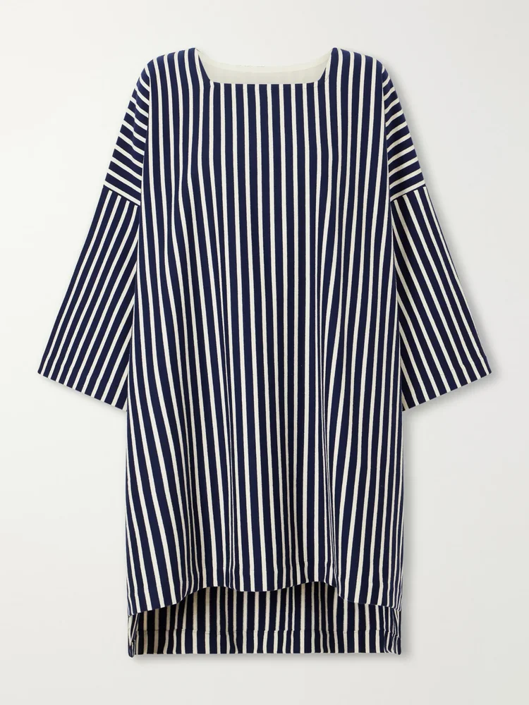 Mariniere striped cotton mini dress