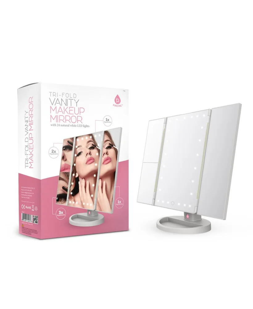 Tri-Fold Vanity Makeup Mirror