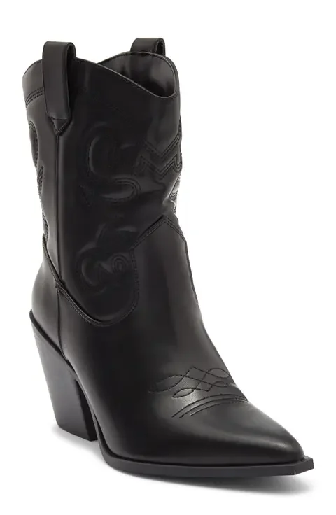 Dakota Faux Leather Western Boot