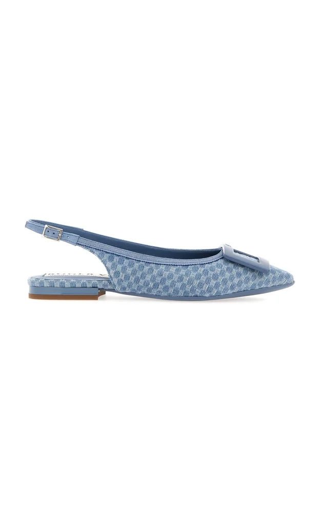 Gommettine Mesh Slingback Pumps