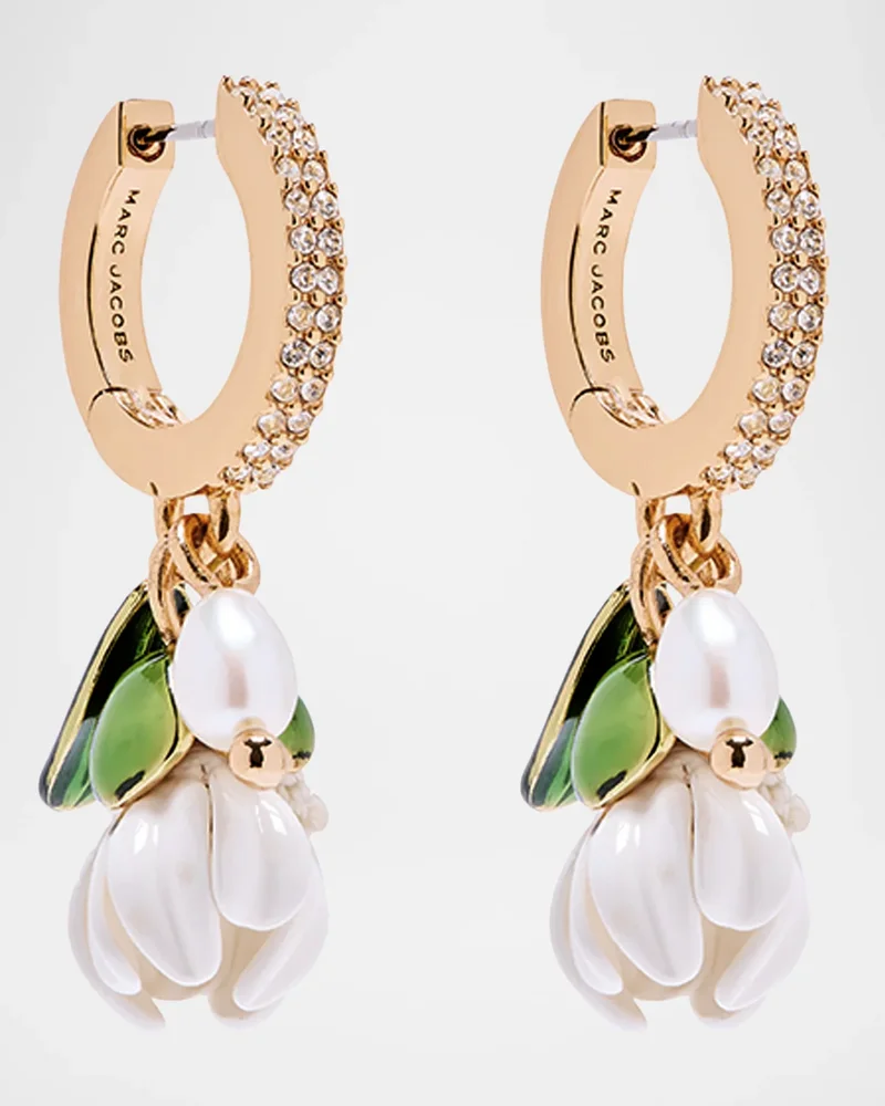 The Rooted Daisy Hoop Earrings
