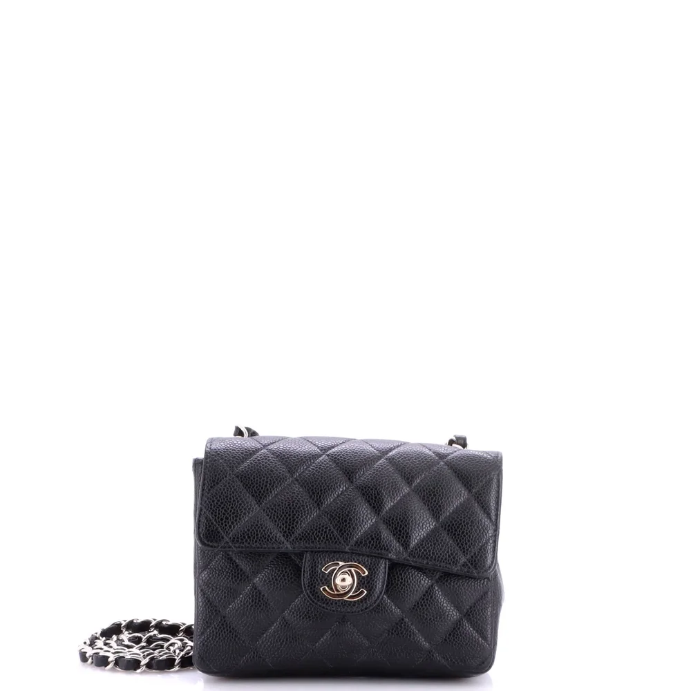 Pre-Owned Chanel Square Mini Classic Flap Bag 17cm