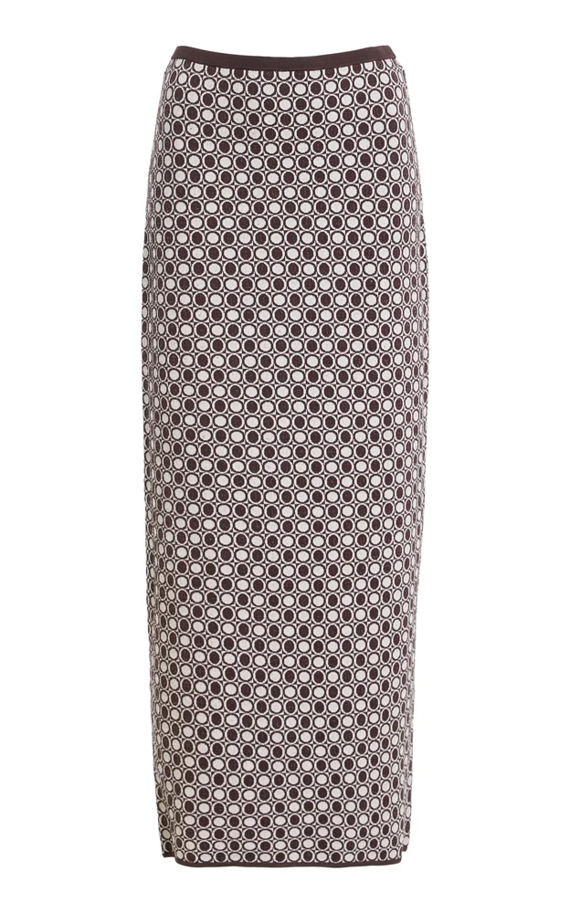 Alina Jacquard Midi Skirt