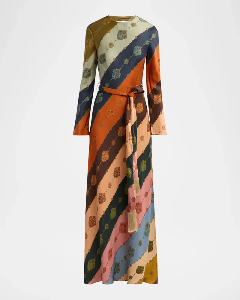 Ascent Bias-Cut Maxi Dress