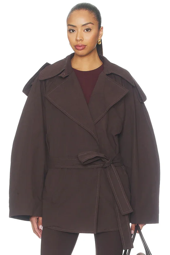 Cooper Cropped Trench Jacket