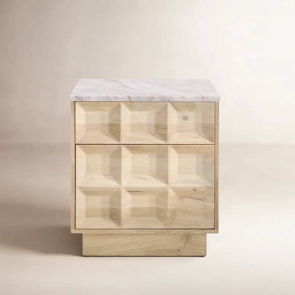 Paxter Marble Top 20" Nightstand