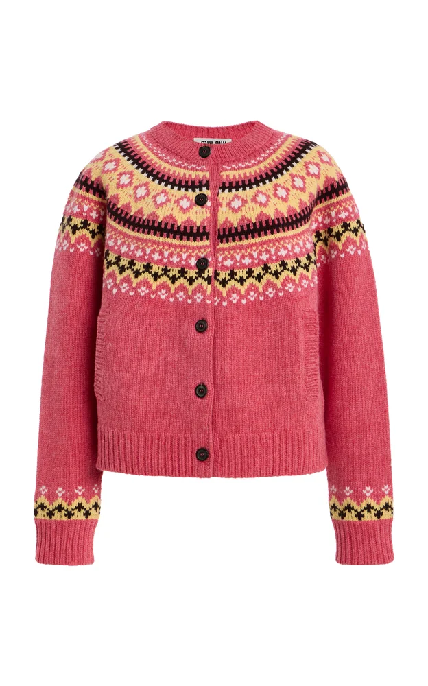Fair Isle Wool Cardigan
