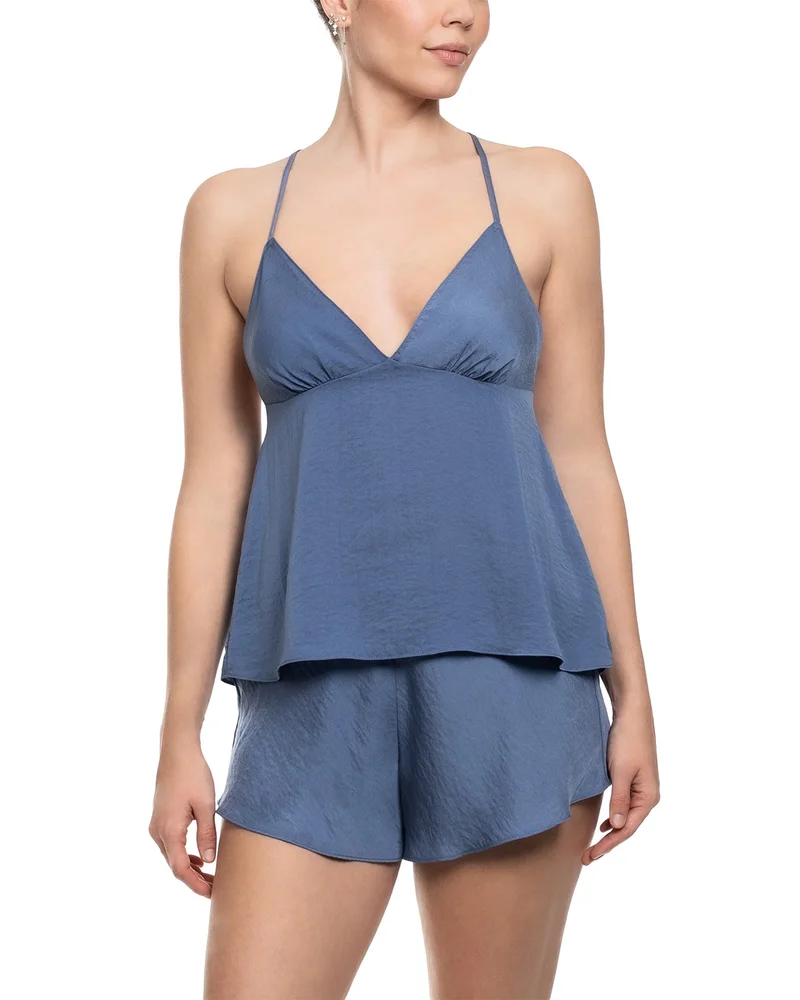 Solid Satin Cami Pajama Set