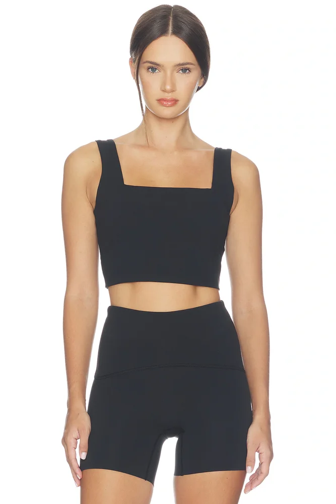 SPANX® BodyLine High Neck Cropped Tank with FlexForm Cups