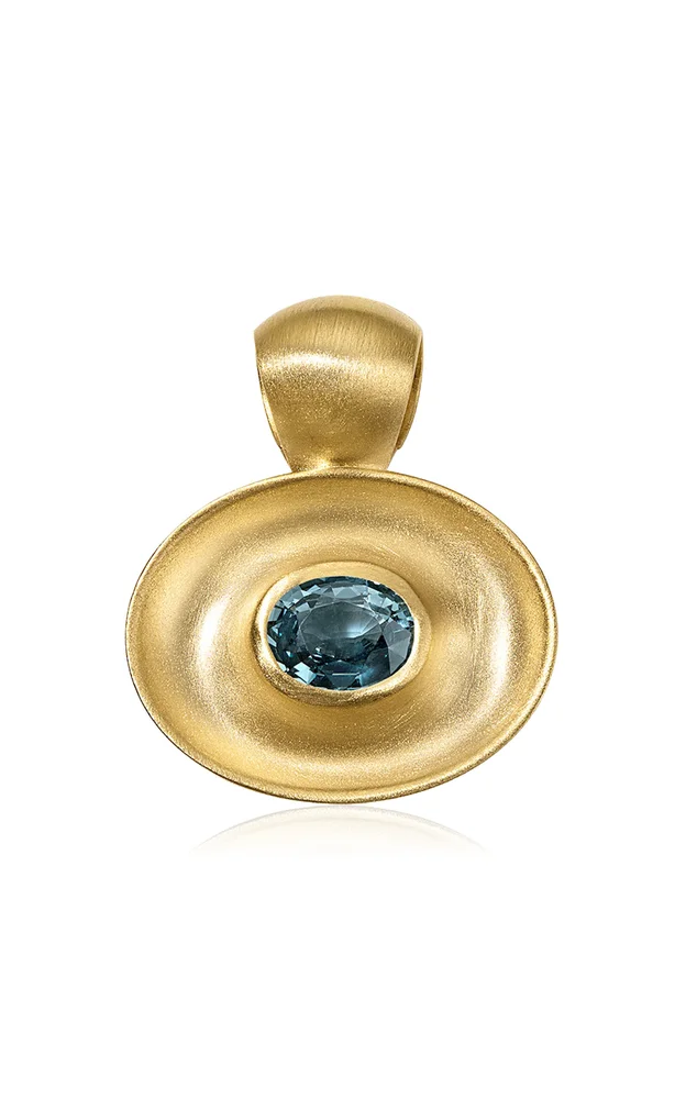 One-Of-A-Kind Gong 18K Yellow Gold Spinel Pendant