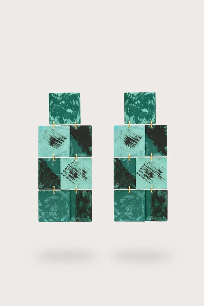 Evelis Earring in Teal